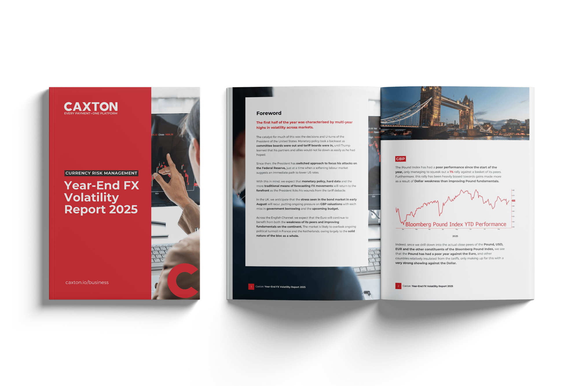 A4 Magazine Mockup Cover & Inside_Year-End FX Volatility Report_1